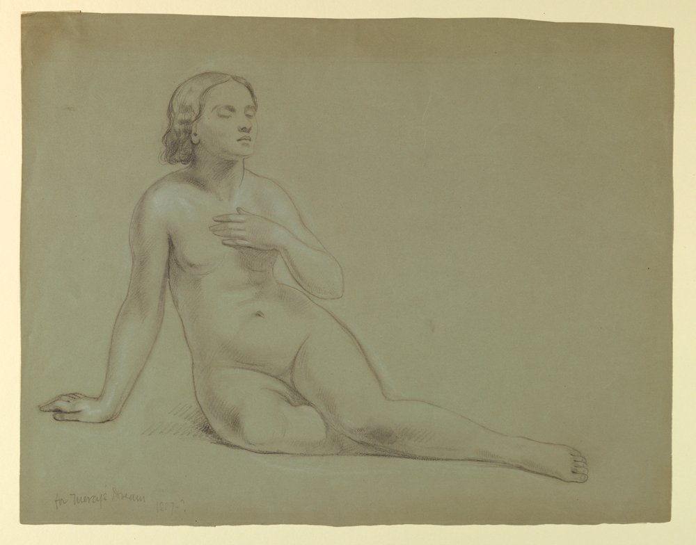 Femme nue, étude pour "Le Rêve de la Miséricorde" - Daniel Huntington