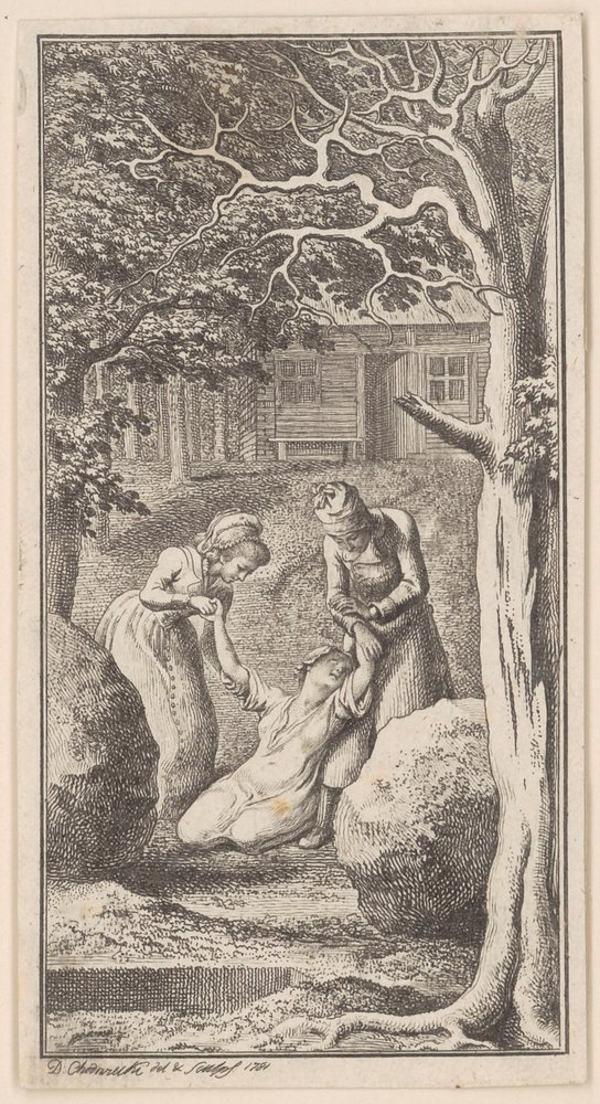 Planche pour « Wilhelmine Arend » de Wezel, deuxième volume - Daniel Nikolaus Chodowiecki
