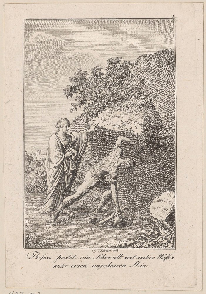 Thésée trouve une épée et d