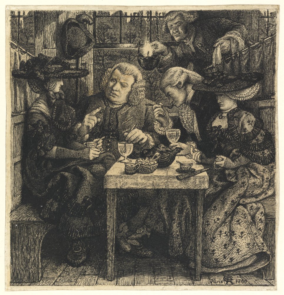 Dr. Johnson au Mitre, 1860 - Dante Gabriel Charles Rossetti