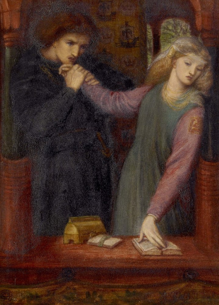 Hamlet et Ophélie - Dante Gabriel Charles Rossetti