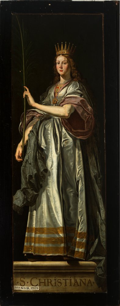 Église paroissiale (Parochiekerk Onze-Lieve-Vrouw). Intérieur. Peinture. Triptyque. David Teniers l'Ancien. Extrémité arrière. Christiana - David Teniers the Younger