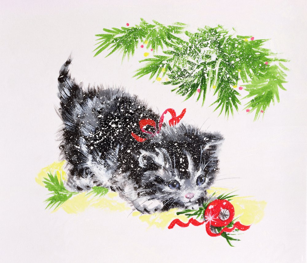 Chaton de Noël - Diane Matthes