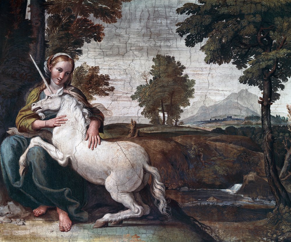 Une vierge avec une licorne - Domenichino