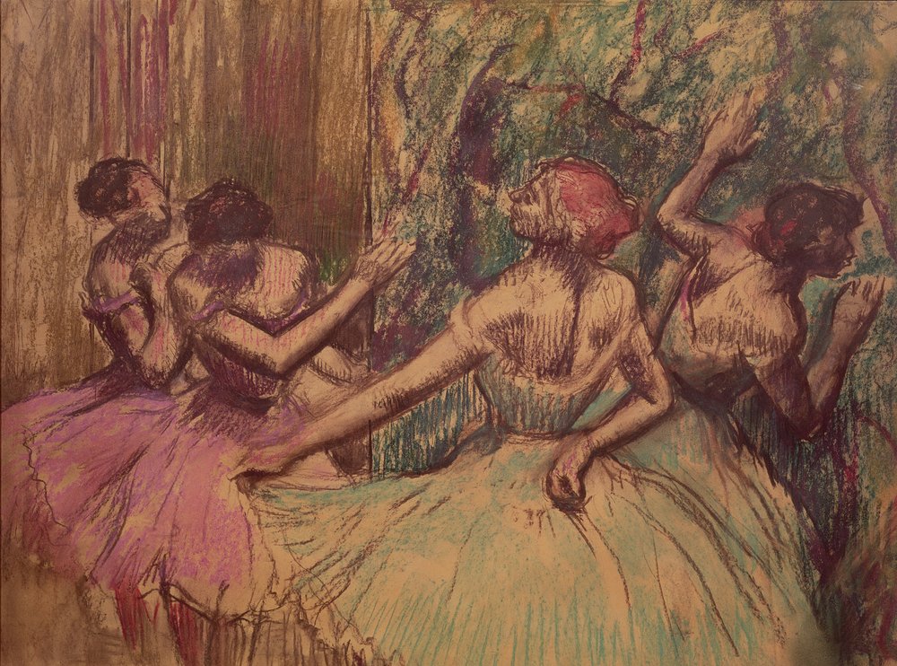 Danseurs dans les Coulisses, c.1897-1901 - Edgar Degas