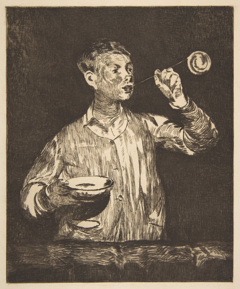 Garçon aux bulles de savon - Édouard Manet