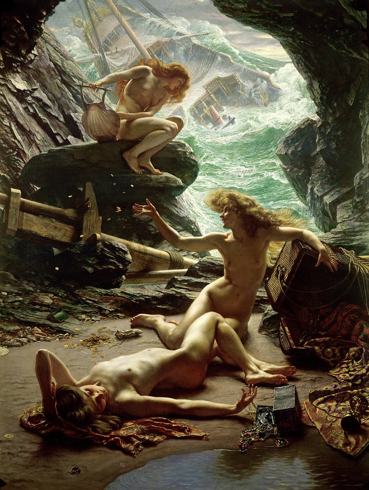 La grotte des nymphes de la tempête, 1903 - Edward John Poynter