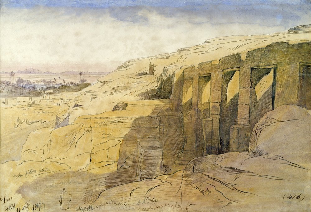 Derr, Égypte, 1867 - Edward Lear