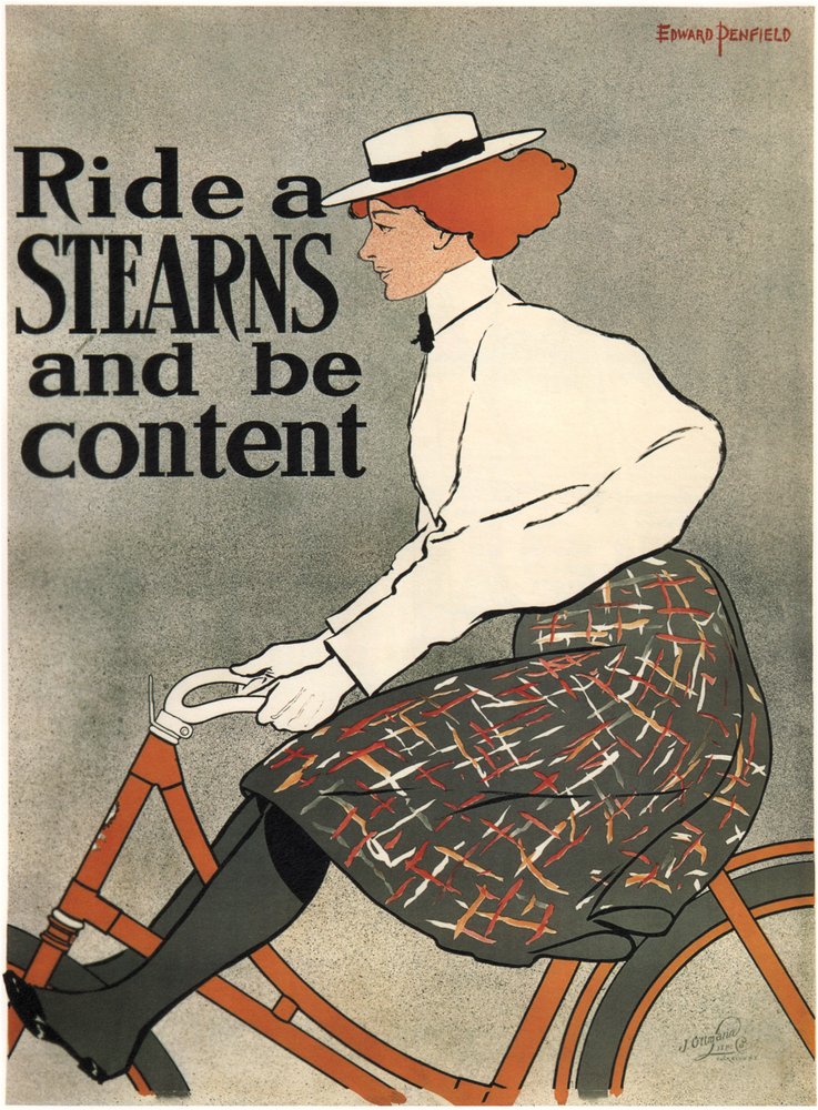 Ride a Stearns, 1896 - Edward Penfield