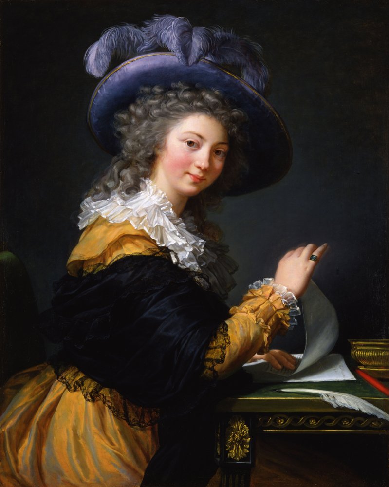 Comtesse de Cérès (ancien titre de 1963 à 1992) - Dame pliant une lettre - Elisabeth Louise Vigee-Lebrun
