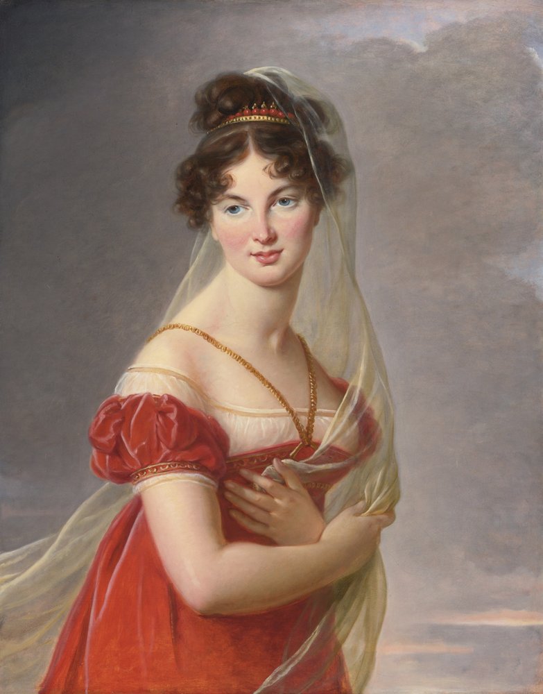 Portrait d'Aglaé Angélique Gabrielle de Gramont 1787-1842, épouse du général Alexander Lvovich Davy - Elisabeth Louise Vigee-Lebrun