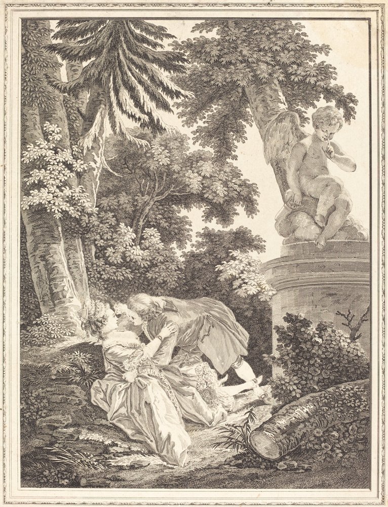 La nuit - Emmanuel Jean Nepomucène de Ghendt after Pierre Antoine Baudouin
