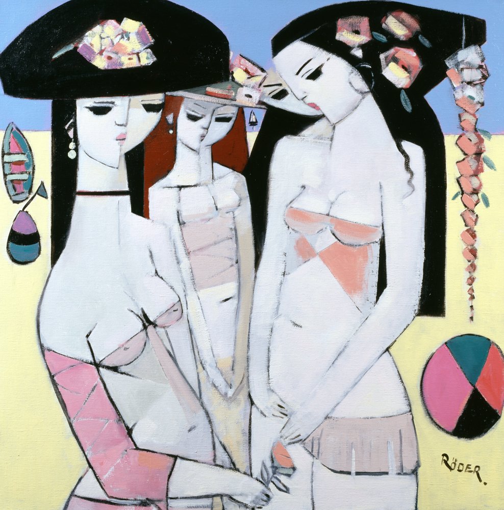 Bovy, bateau et balle | Endre Roder | Estampe d'art