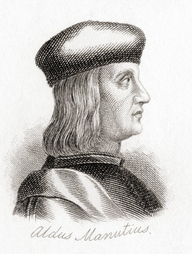 Aldus Pius Manutius | English School | Estampe d'art