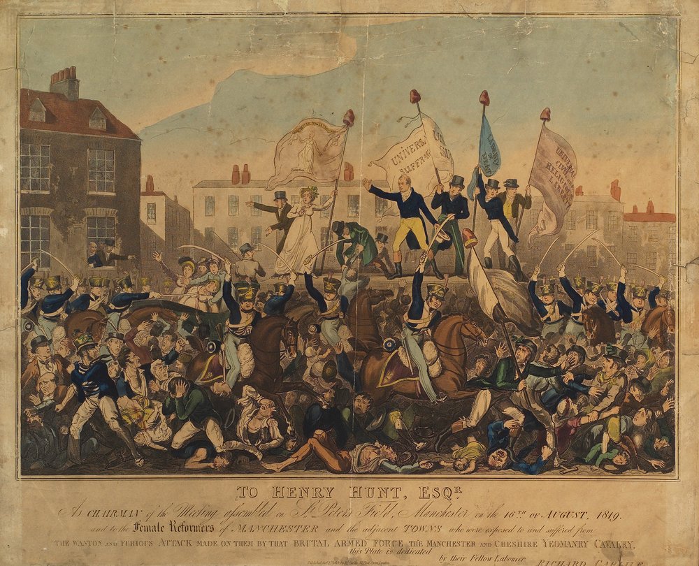Massacre de Peterloo | English School | Estampe d'art