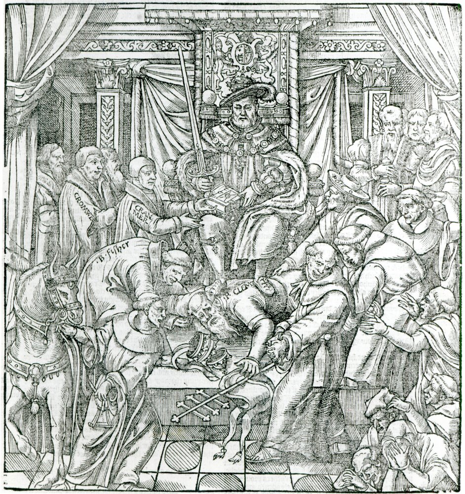 Le Pape supprimé par le roi Henri VIII, 1534 - English School