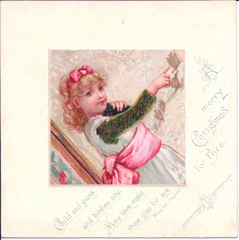 Carte de Noël victorienne d