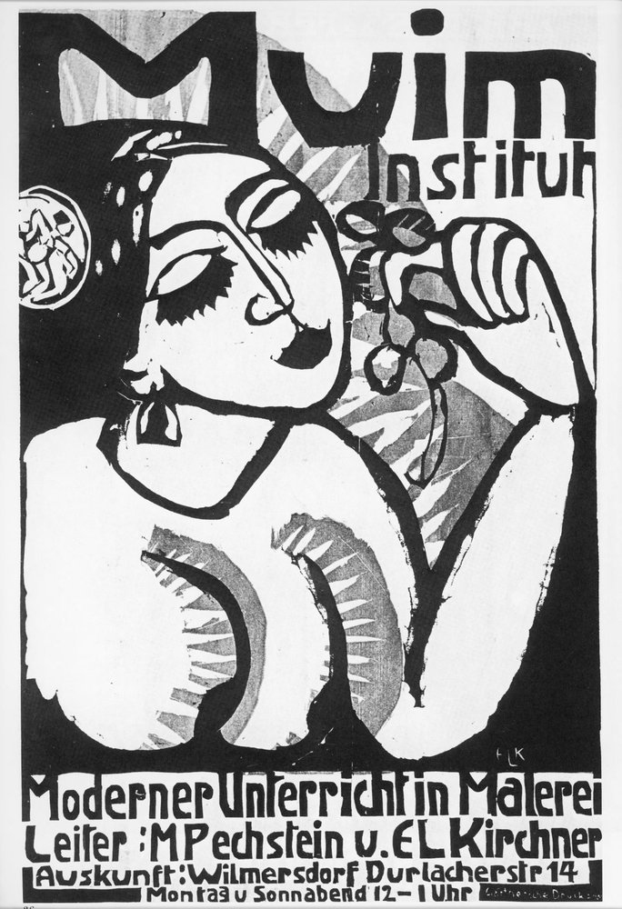 Ernst Ludwig Kirchner : Muim-Institut ... (woodcut) - Ernst Ludwig Kirchner