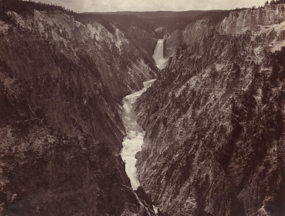 Grand Canyon de Yellowstone et Chutes, vers 1884 - F. Jay Haynes