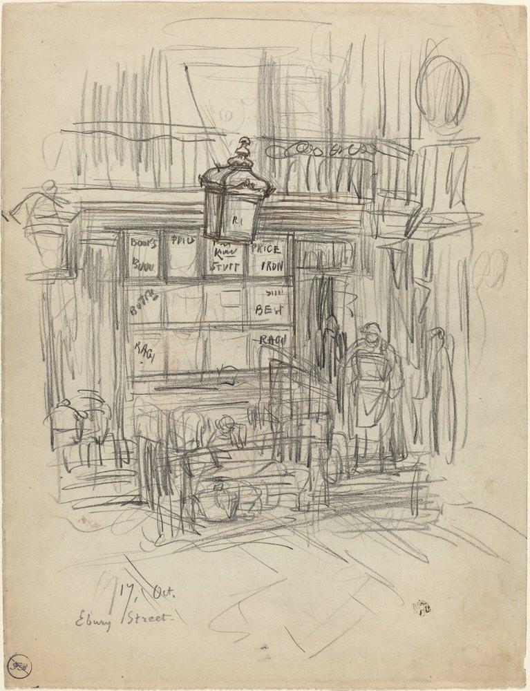 Rue Ebury - Felix Hilaire Buhot