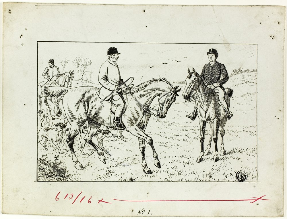 Trois cavaliers à la chasse - Francis Arthur Fraser