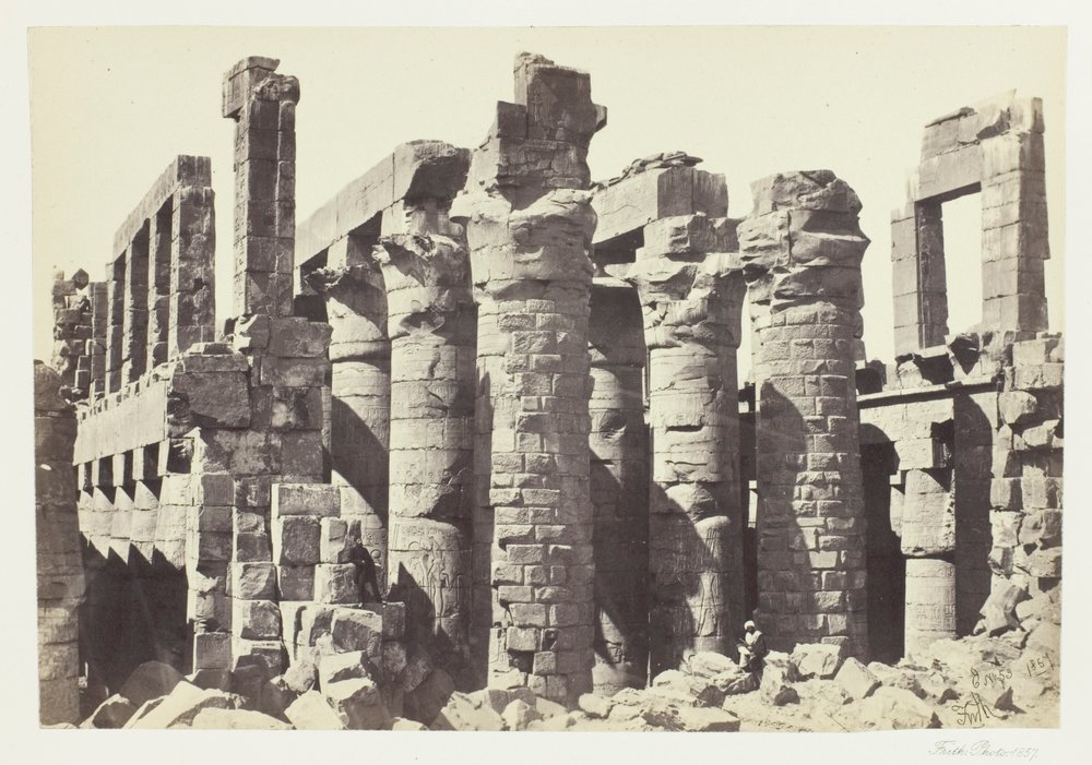 Salle des colonnes, Karnac | Francis Frith | Estampe d'art