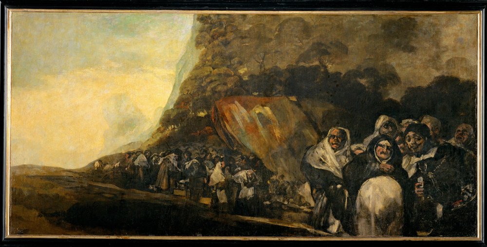 Pèlerinage au puits de Saint Isidore (peinture sur toile) - Francisco Jose de Goya y Lucientes
