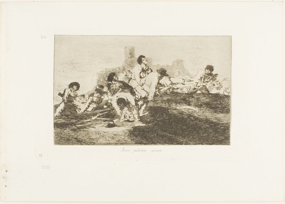 Ils peuvent encore être utiles, planche 24 de Les Désastres de la guerre - Francisco Jose de Goya y Lucientes