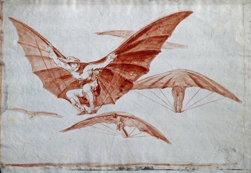 Les moyens de voler, 1816 - Francisco de Goya
