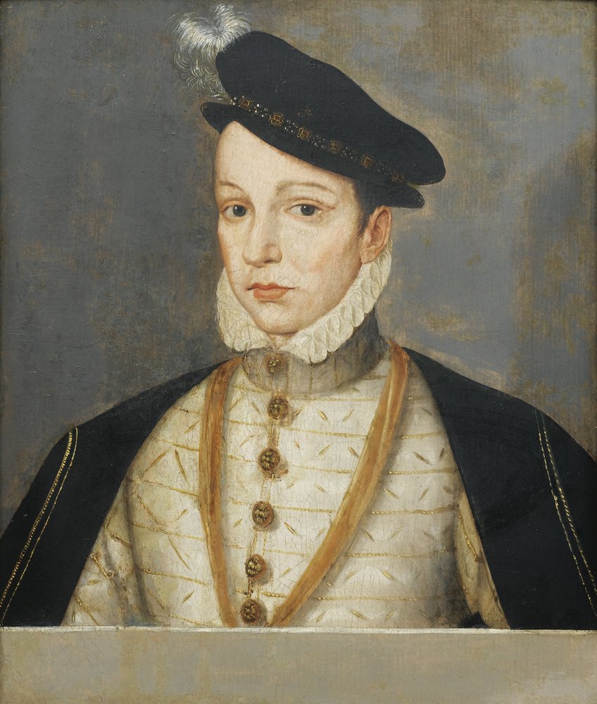 Portrait du Roi Charles IX de France 1550-1574, fin du 16ème siècle - François Clouet
