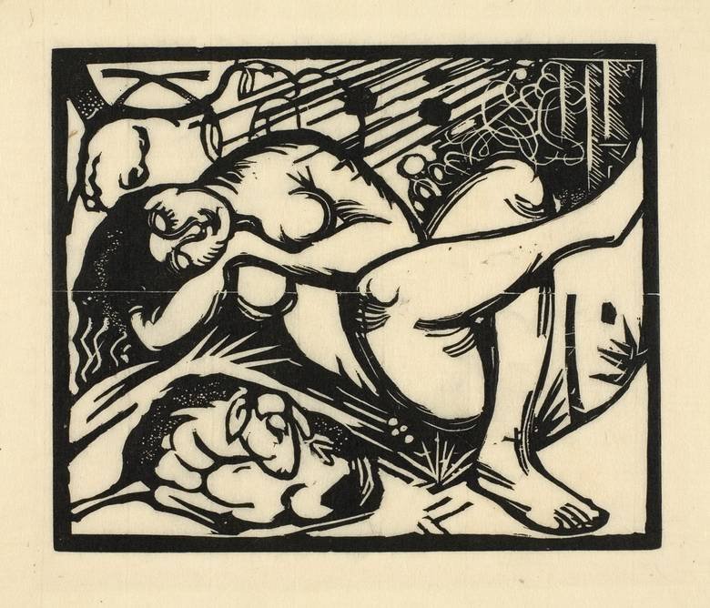 Bergère endormie - Franz Marc