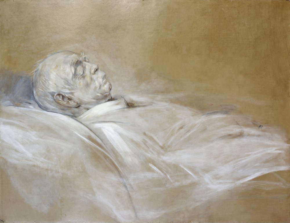 Le prince Otto von Bismarck sur son lit de mort, 1898 - Franz Seraph von Lenbach