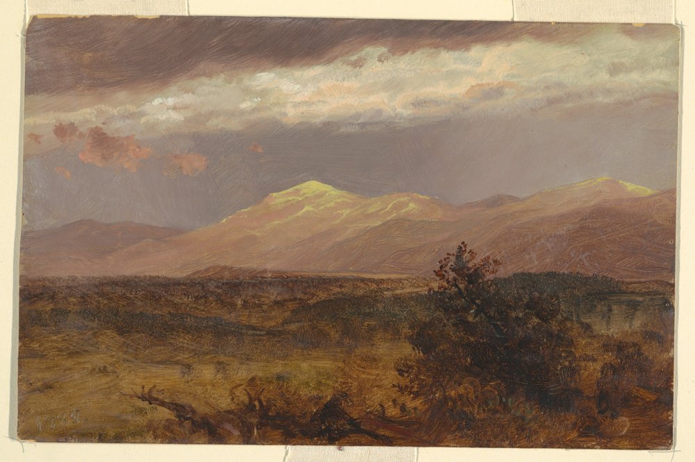 Dessin, Catskills au coucher du soleil, 1882 - Frederic Edwin Church