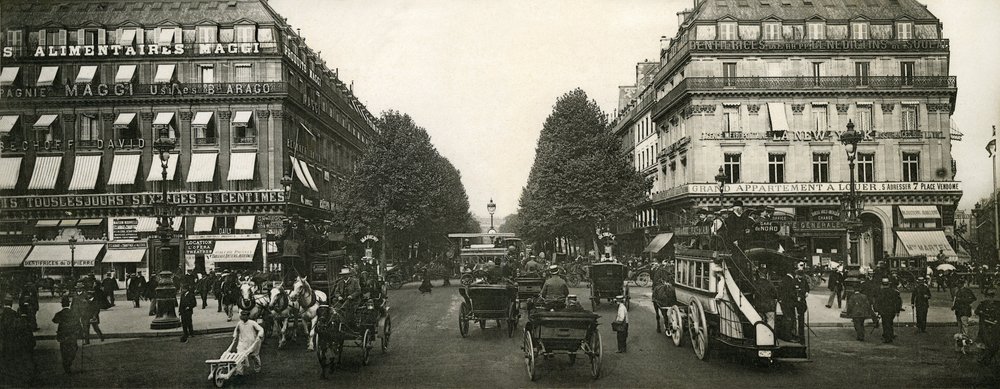 Circulation à Paris, France, début du 20e siècle - French Photographer