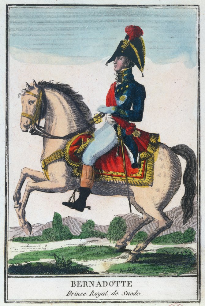 Portrait équestre de Charles Jean Baptiste Bernadotte (1763-1844), début du 19e siècle - French School