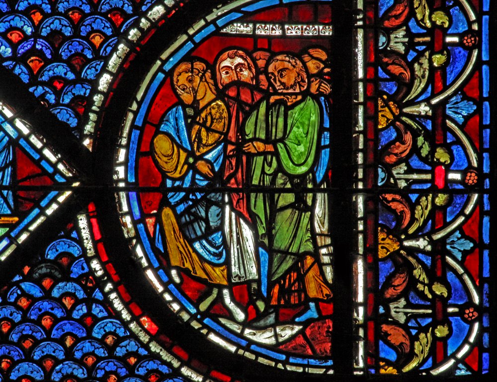 Marie-Madeleine : personnes assistant à la résurrection de Lazare - French School
