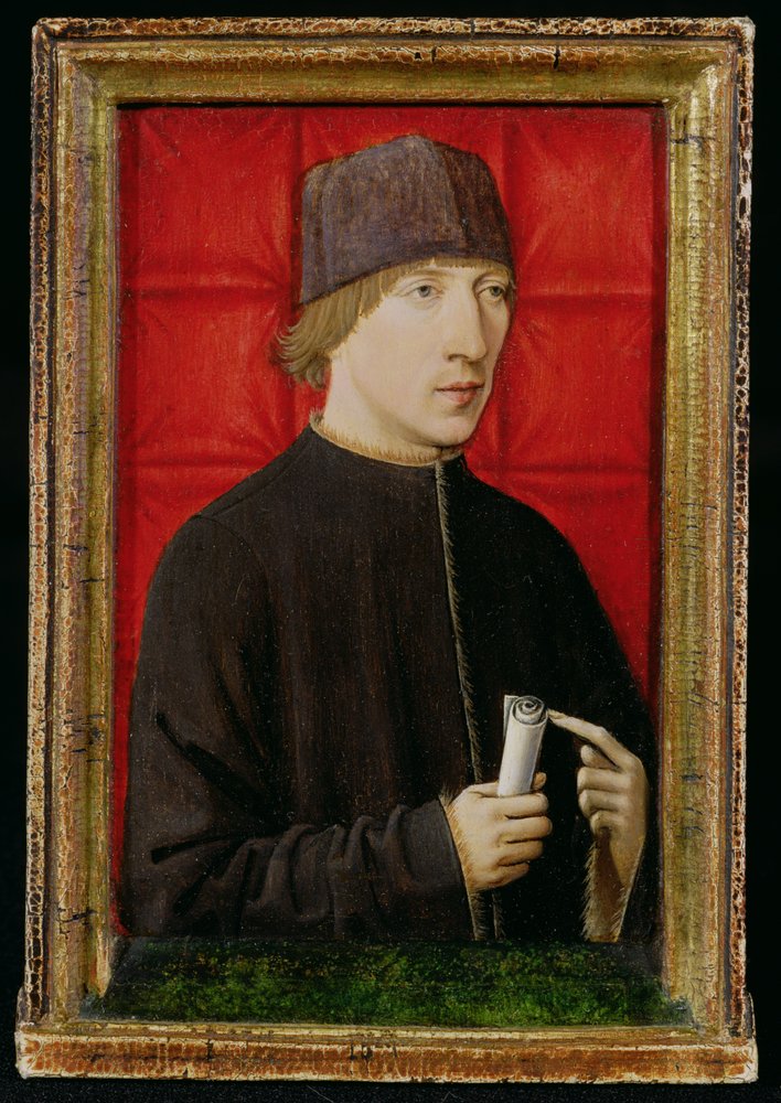 Portrait d'un Homme Tenant un Parchemin, vers 1480-1510