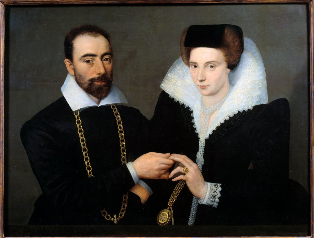 Portrait d'un couple (ou double portrait) | French School