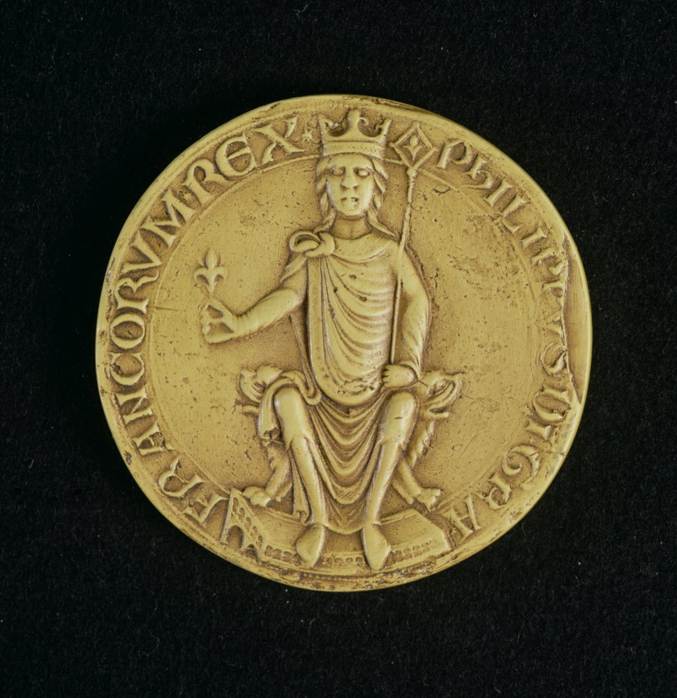 Sceau de Philippe II Auguste (1165-1223) 1198 - French School