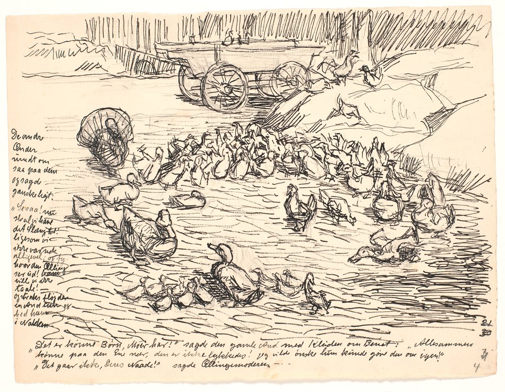 Les autres canards | Fritz Syberg | Estampe d'art