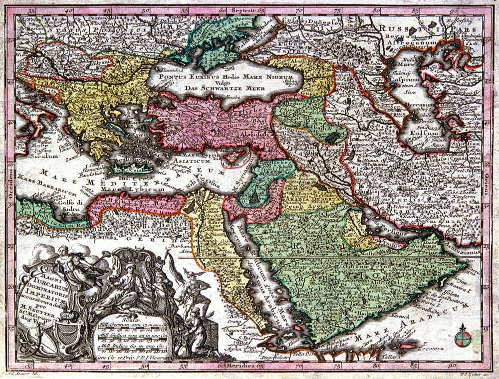 Ottoman Carte En Papier Amovible 11 X 3 Cm
