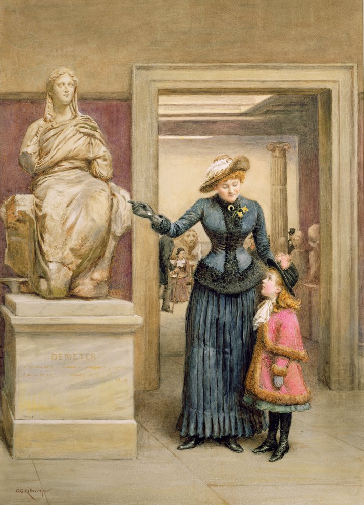 Au British Museum - George Goodwin Kilburne