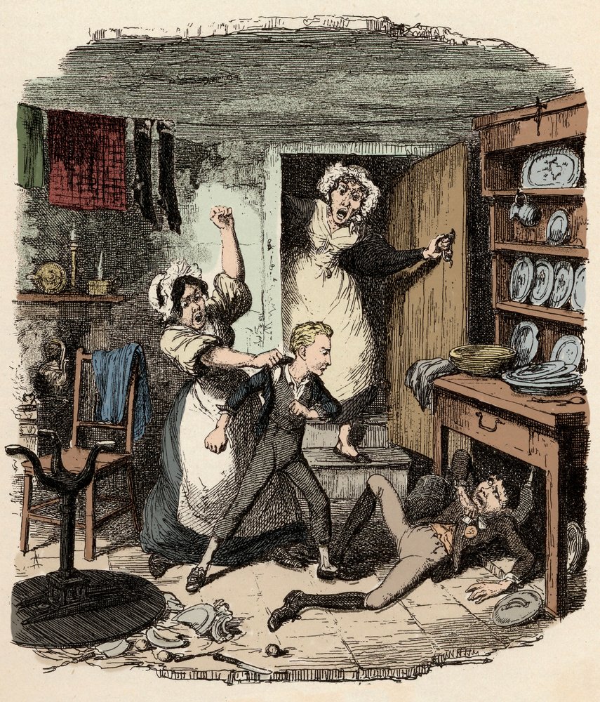 Oliver prend courage - Illustration pour "Oliver Twist" (Les Aventures d