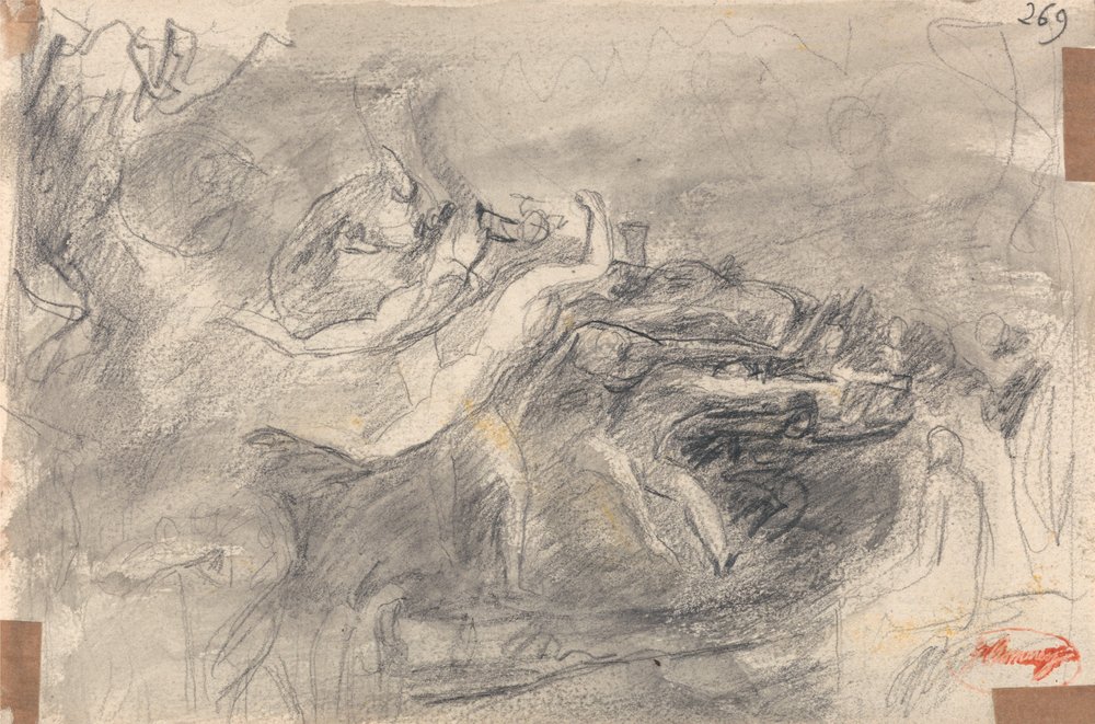 Attaque démoniaque lors de la tentation du Christ - George Romney