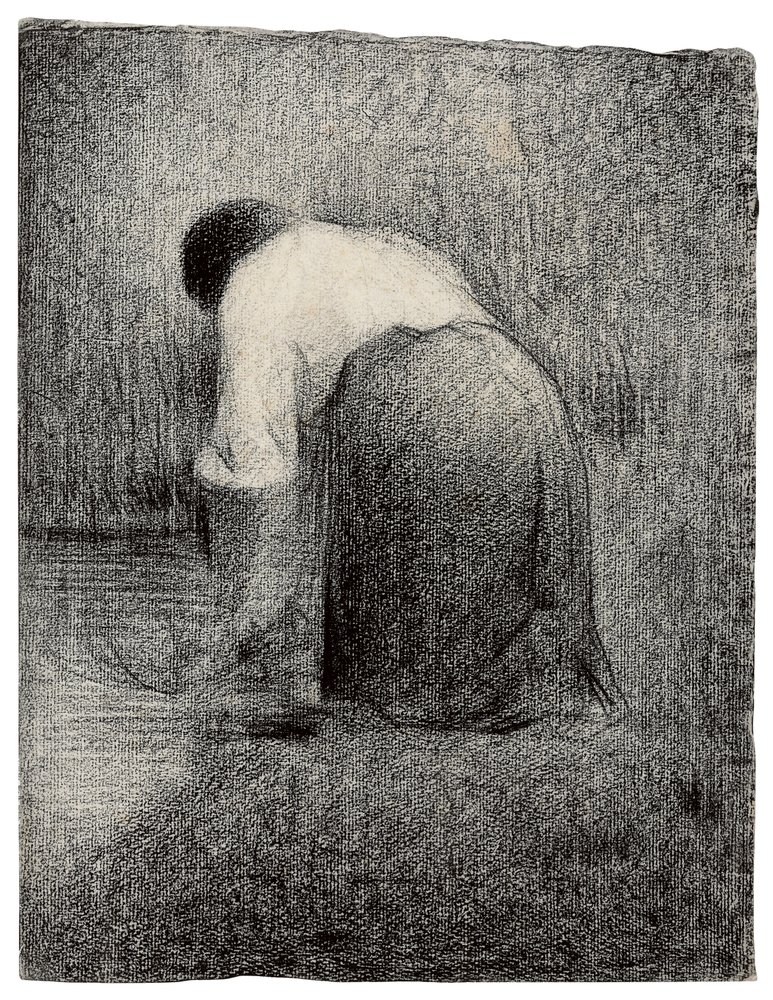 Femme agenouillée - Georges Pierre Seurat