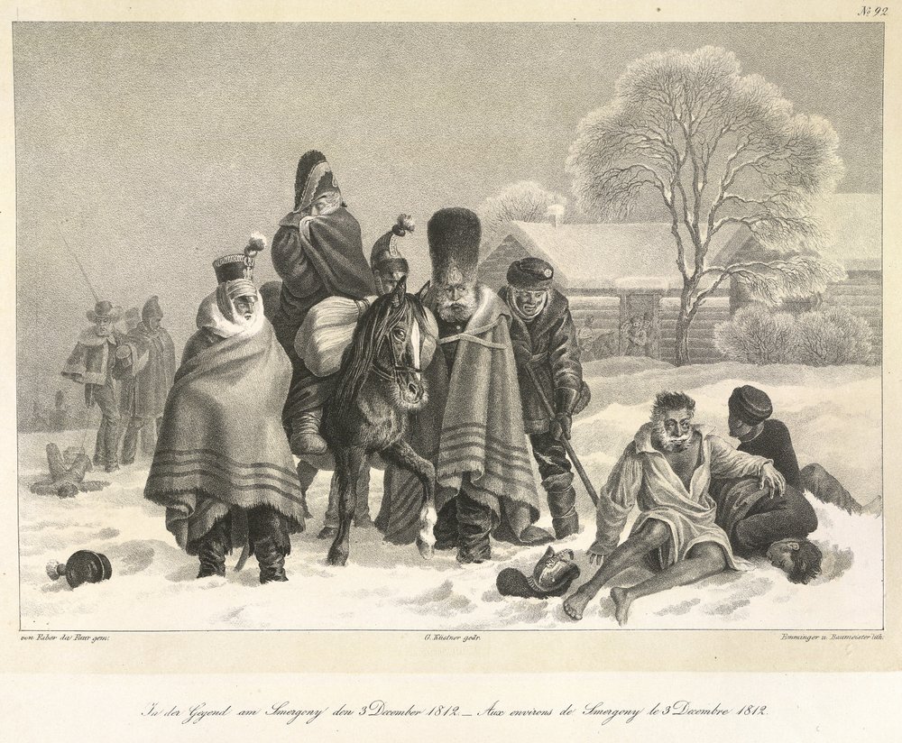 La retraite de Moscou, 3 décembre 1812, illustration de 