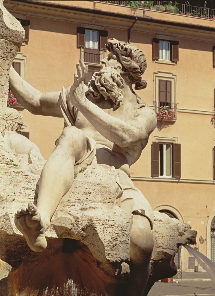 La Fontaine des Quatre-Fleuves, (détail) - Gian Lorenzo Bernini