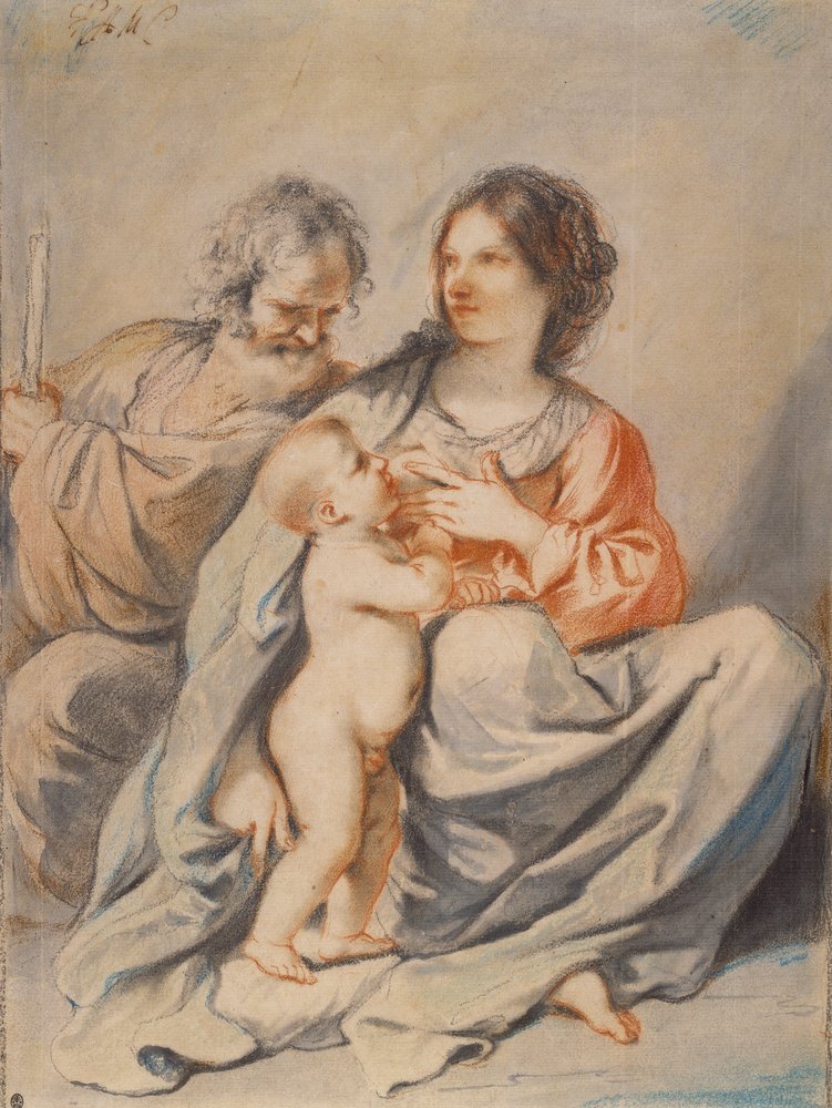 La Sainte Famille - Giovanni Francesco Barbieri
