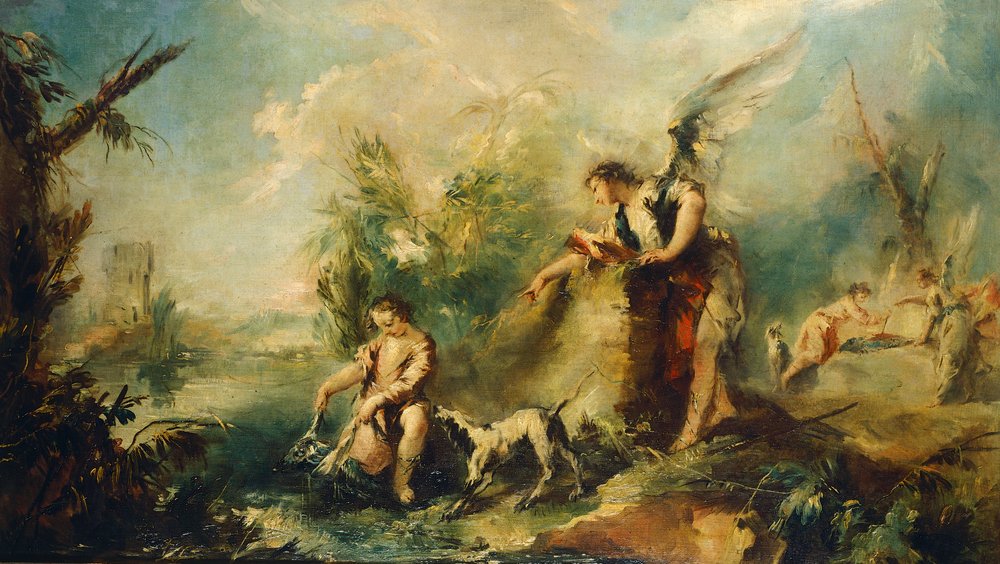 Tobie et le poisson (détail) | Giovanni Antonio Guardi