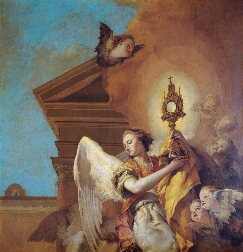 Vision de Saint Pascual Bailón (détail) - Giovanni-Battista Tiepolo